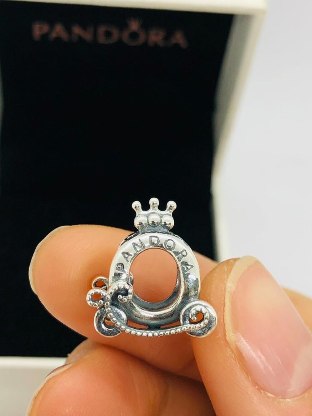 ✨🔥Pandora PUMPKIN CARRIAGE Crown O Carriage Charm Pendant
